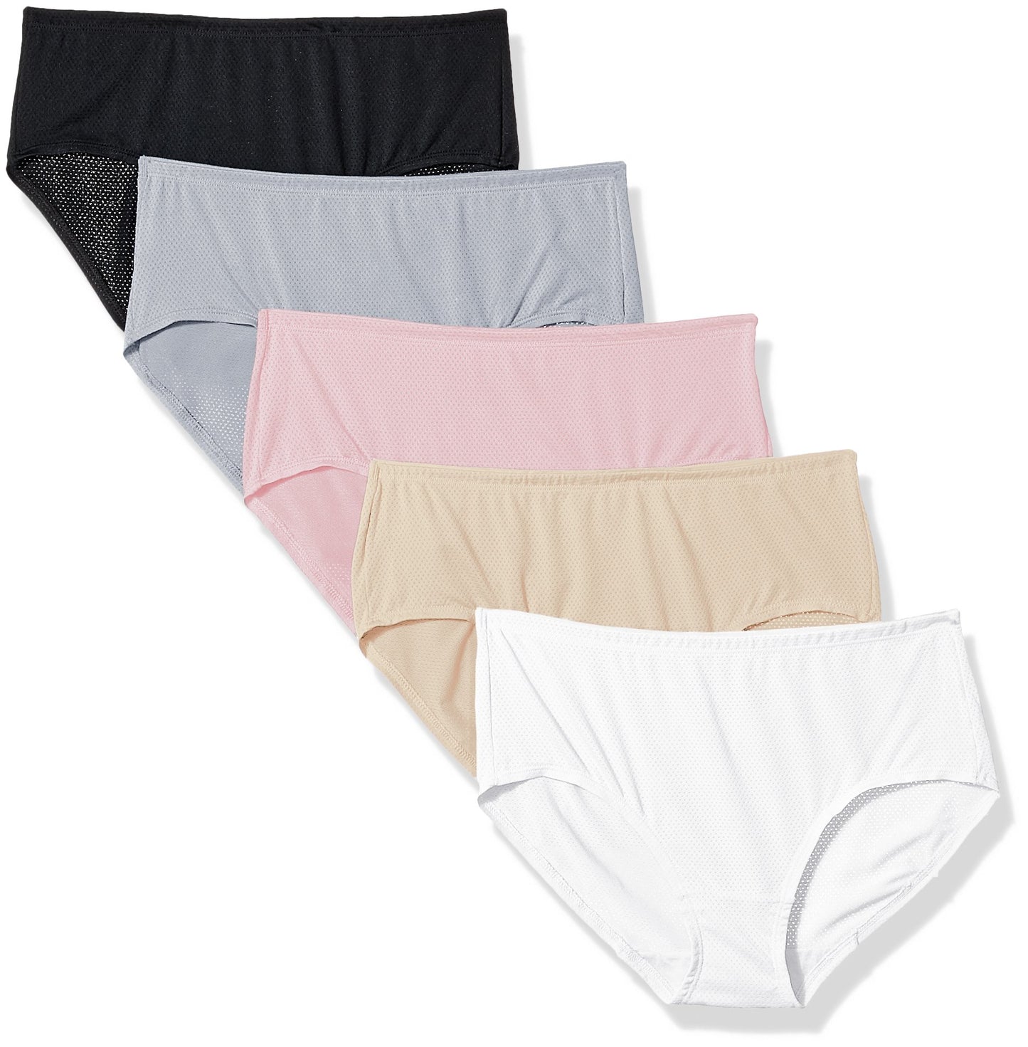 Fruit of the Loom Women 5pk Premium Breathable Lowrise Brief, Fashion Assorted, 9