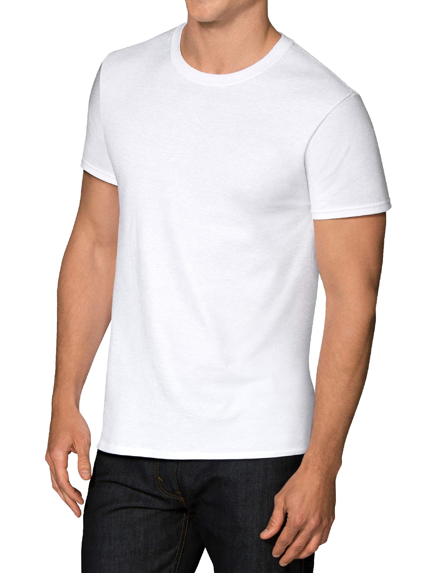 Fruit of the Loom Men's COOLZONE White Crew T-Shirts, 2X-Large