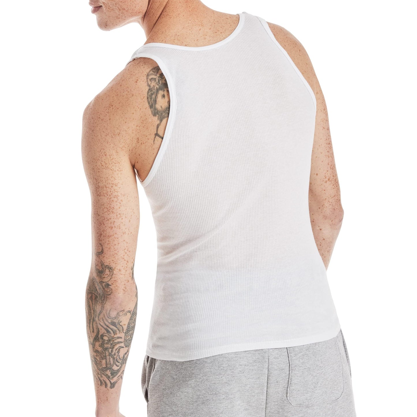 Hanes Mens White A-Shirt 3-Pack, 3X, White