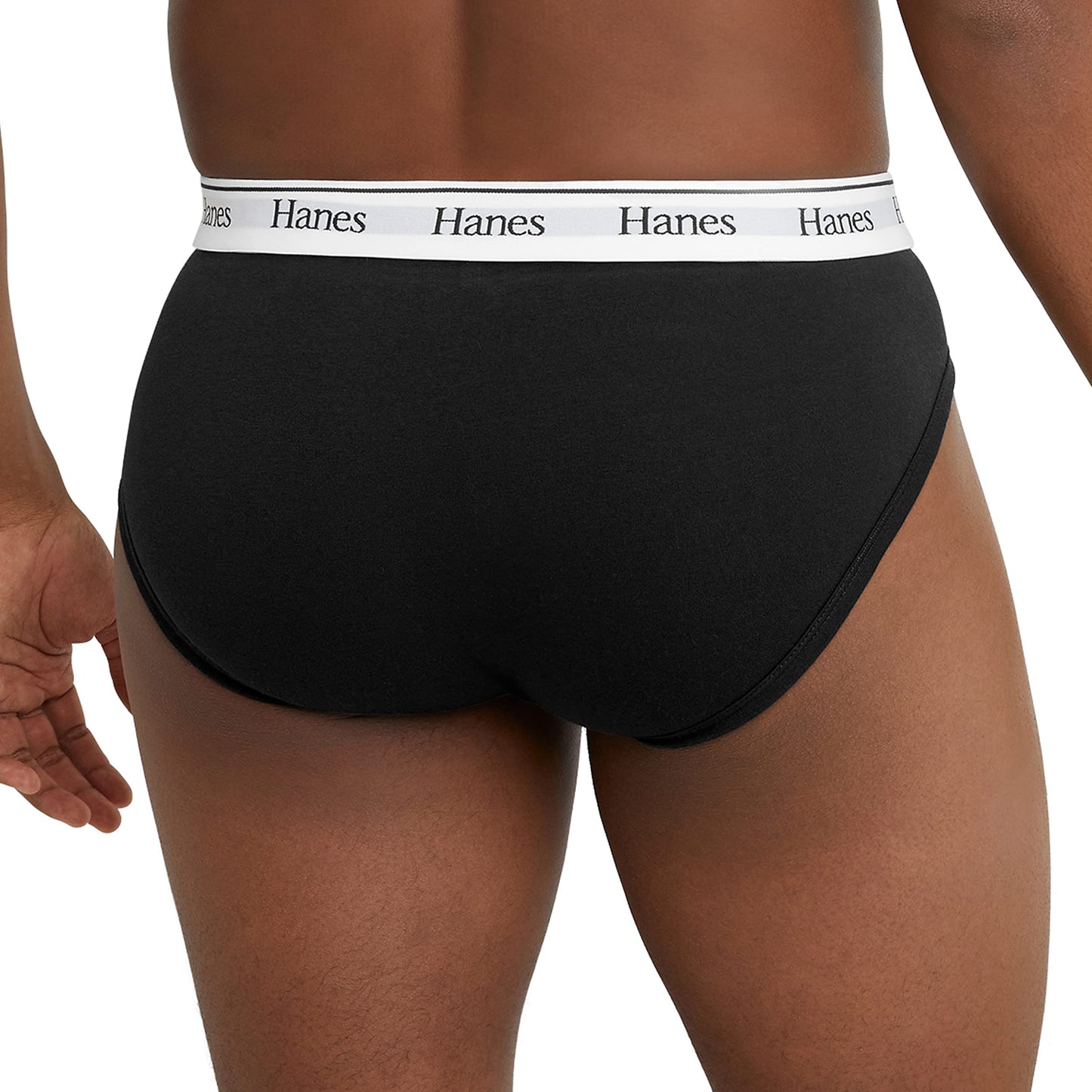 Hanes Originals Stretch Cotton Briefs Pack, Moisture-Wicking Underwear for Men, 3-Pack, Black/Concrete Heather/Camo, XX-Large
