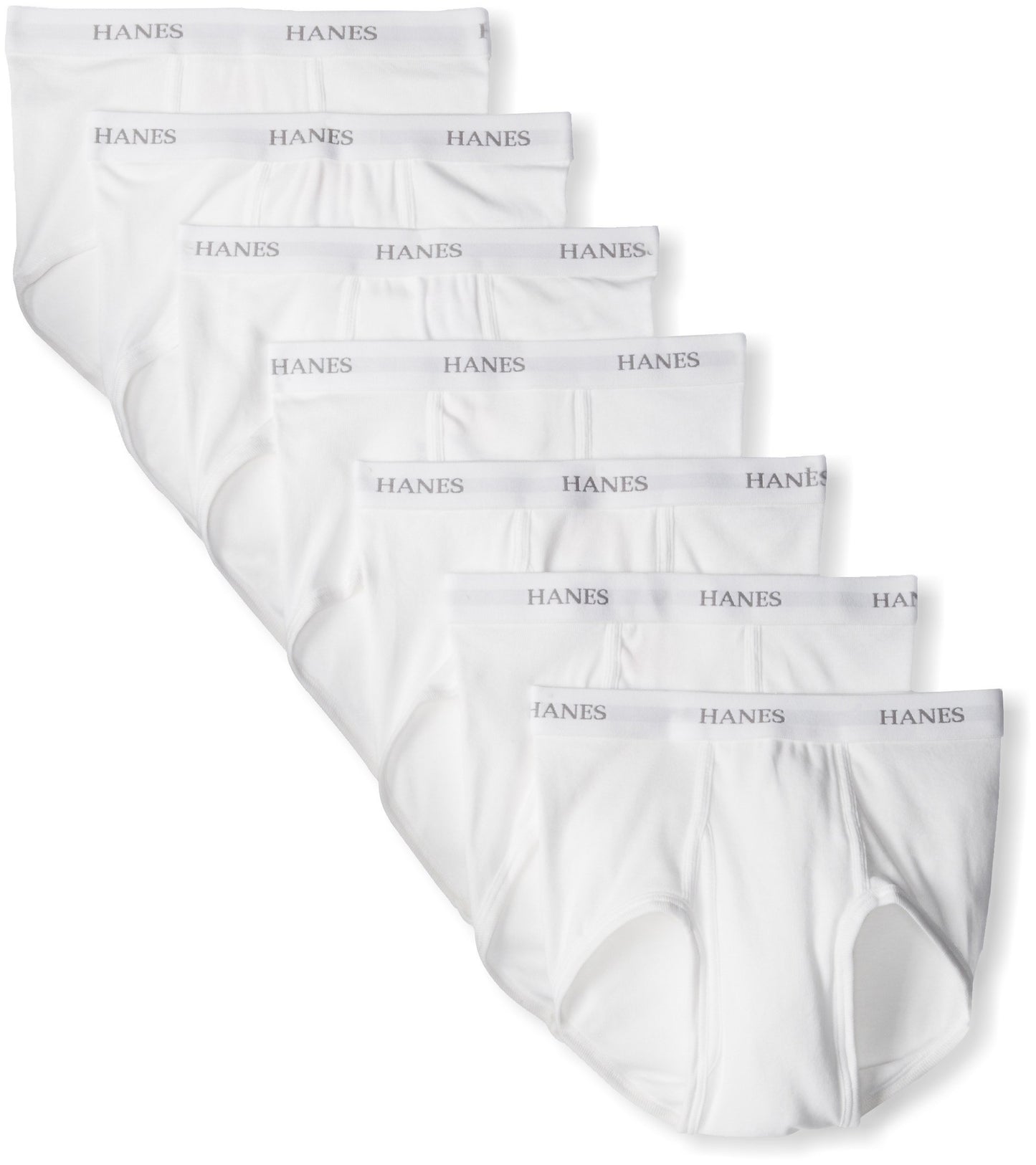 Hanes Men's Ultimate FreshIQ Full-Cut Briefs (7-Pack) (White, XXX-Large)