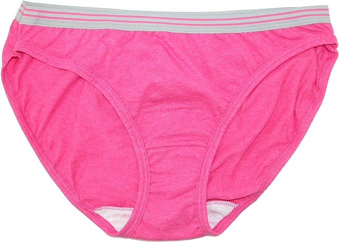Fruit of the Loom Women's Heathered Bikini Underwear, Assorted colors (Pack of 6)