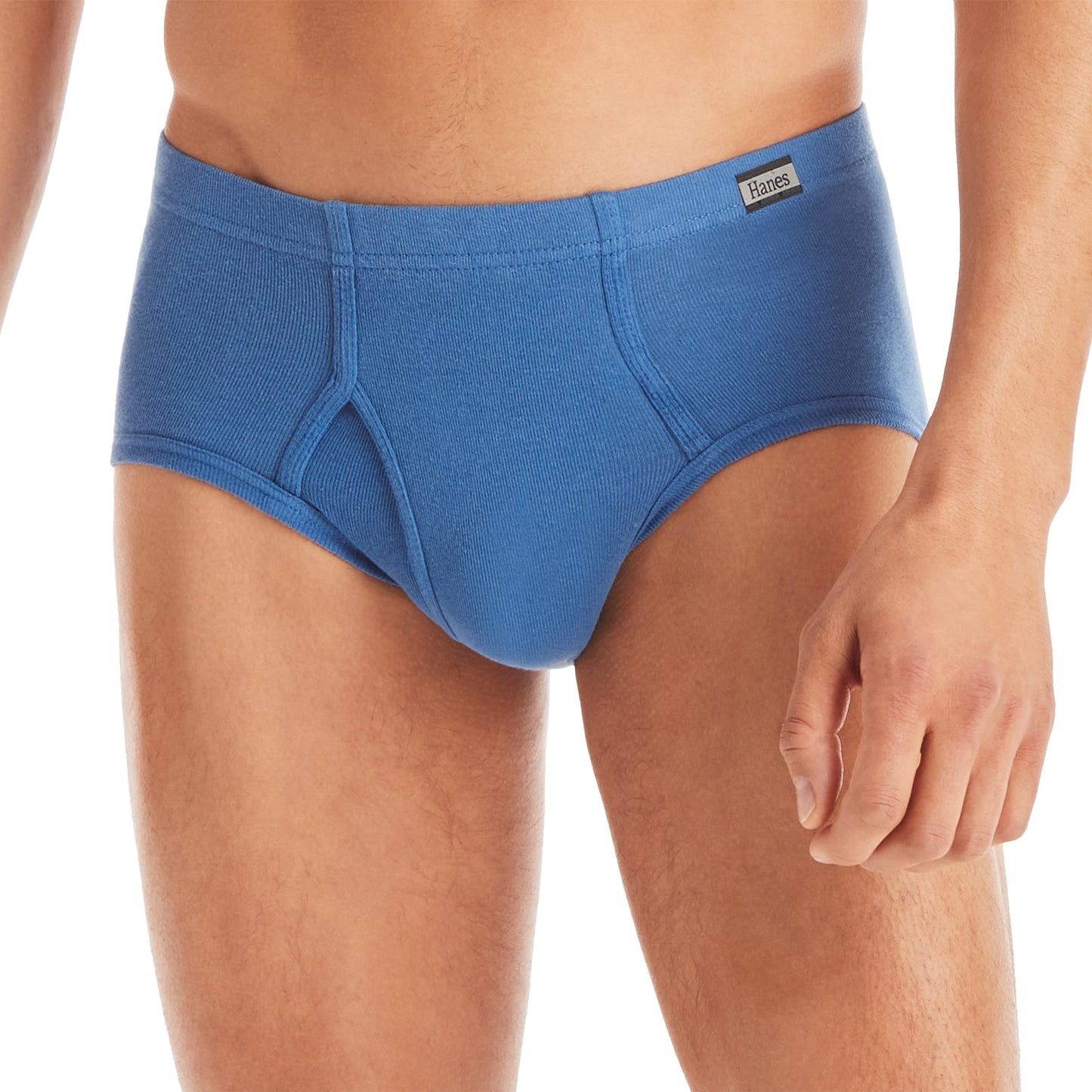 Hanes Classics Men's Underwear Briefs Pack, Mid-Rise Briefs, Stretch Cotton Brief Underwear, Classic Briefs, 6-Pack (Colors May Vary)