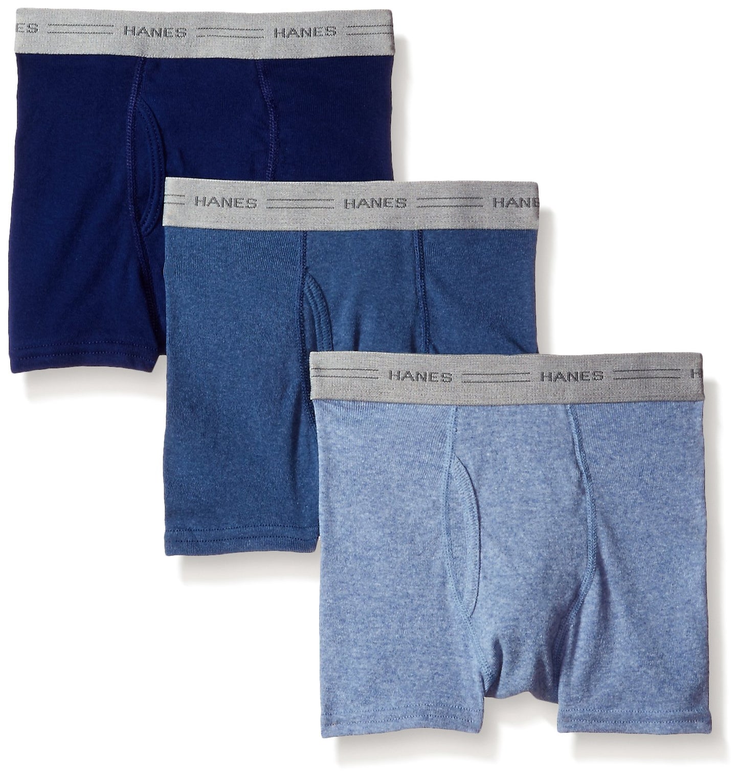 Hanes Boys' Comfort Flex Dyed Boxer Brief (Pack of 3), Assorted, Medium