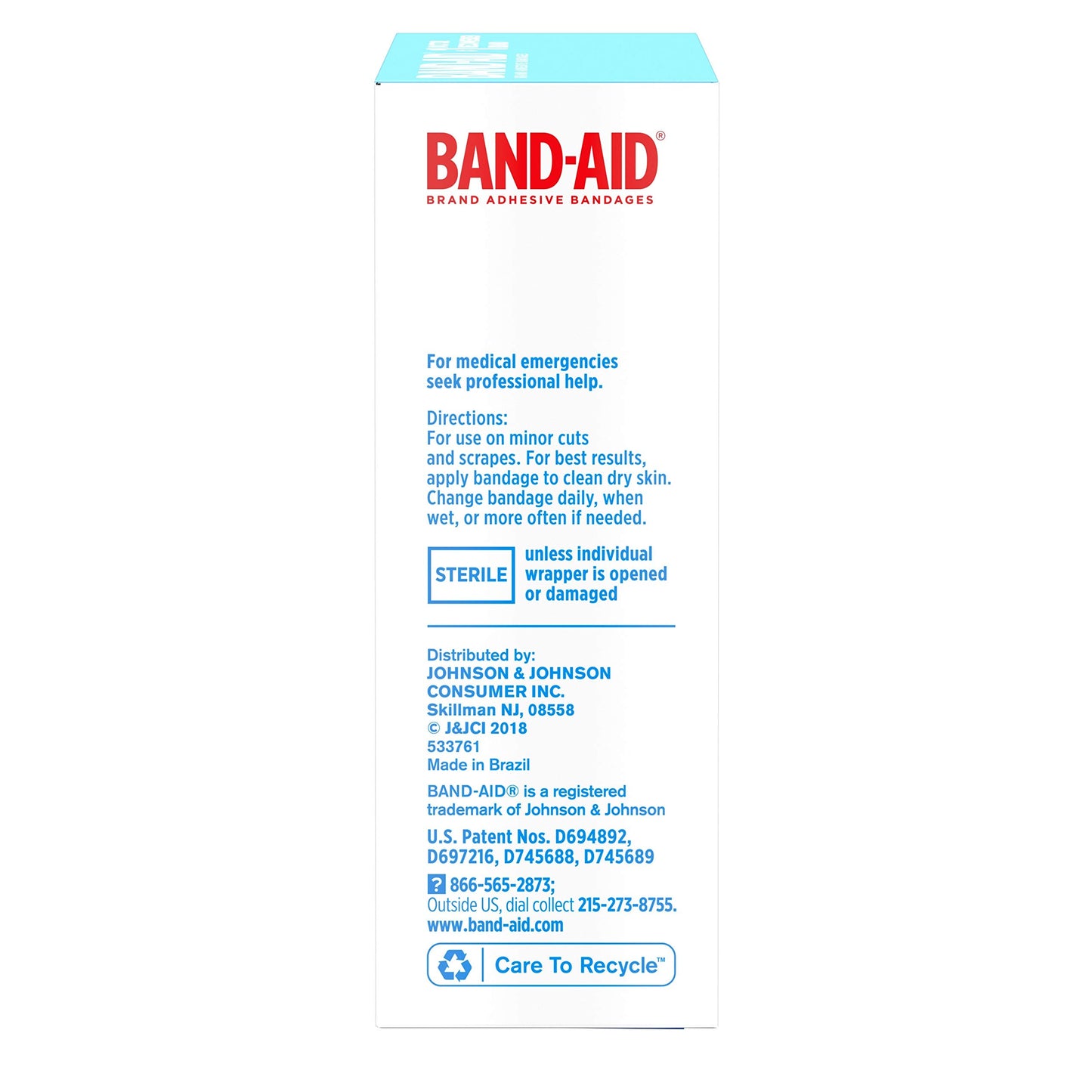 BAND-AID Bandages Water Block Plus Clear Assorted Sizes 30 Each (Pack of 2)