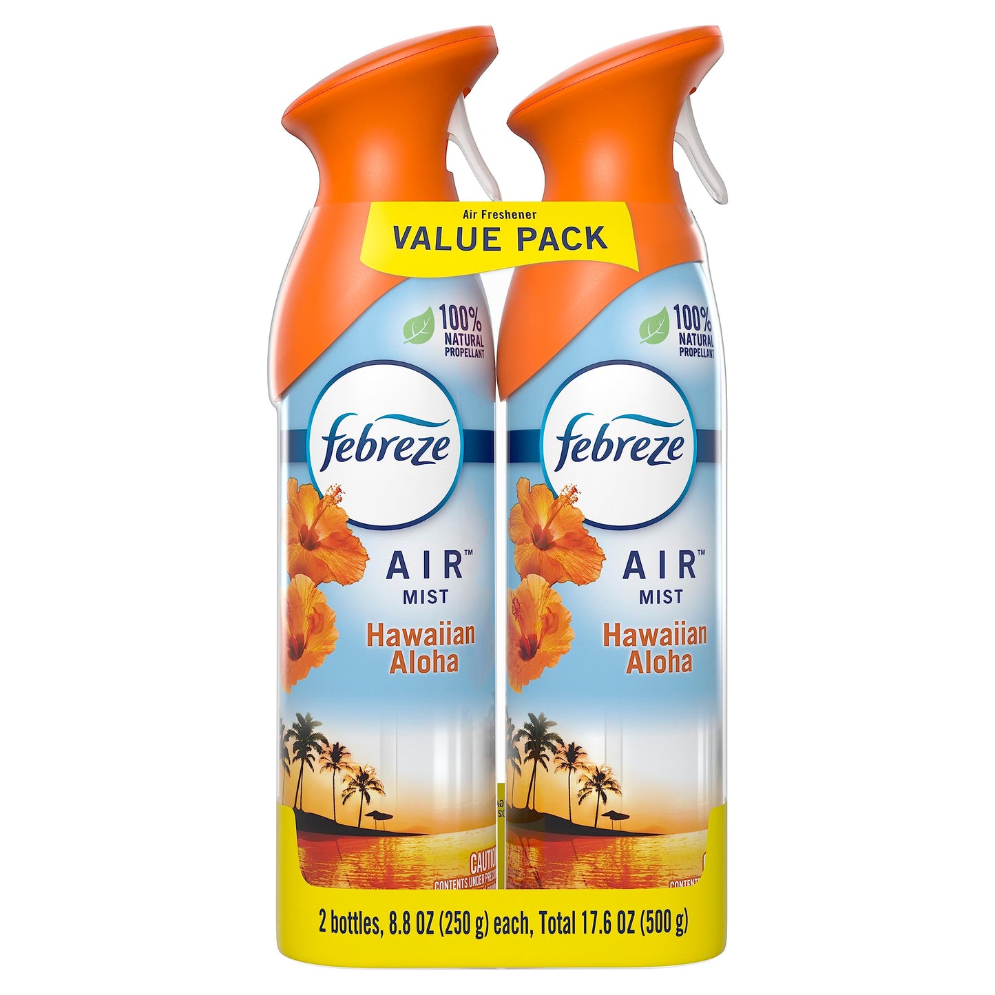 Febreze Odor-Eliminating Air Freshener, Hawaiian Aloha, Pack of 2, 8.8 oz each
