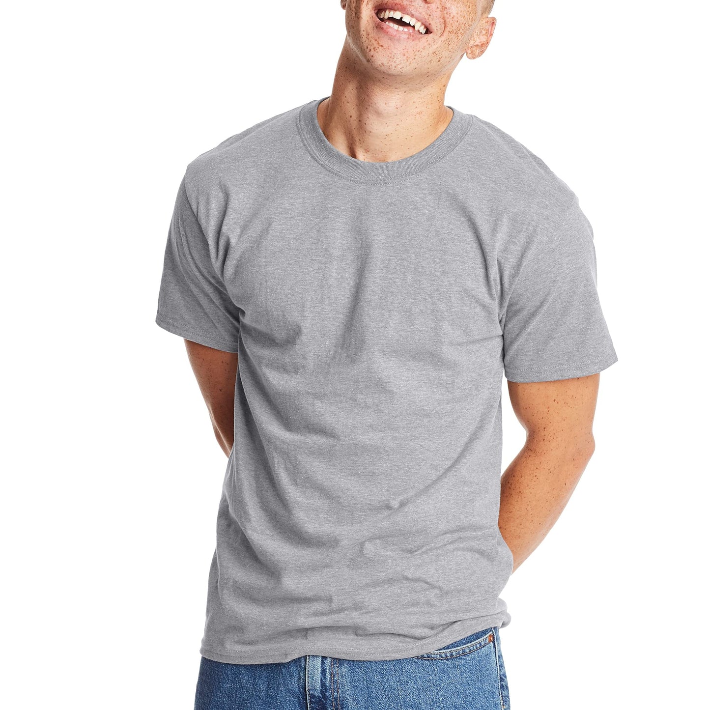 Hanes Men's Short Sleeve Beefy-T (Pack of 2), Deep Red, 4X-Large