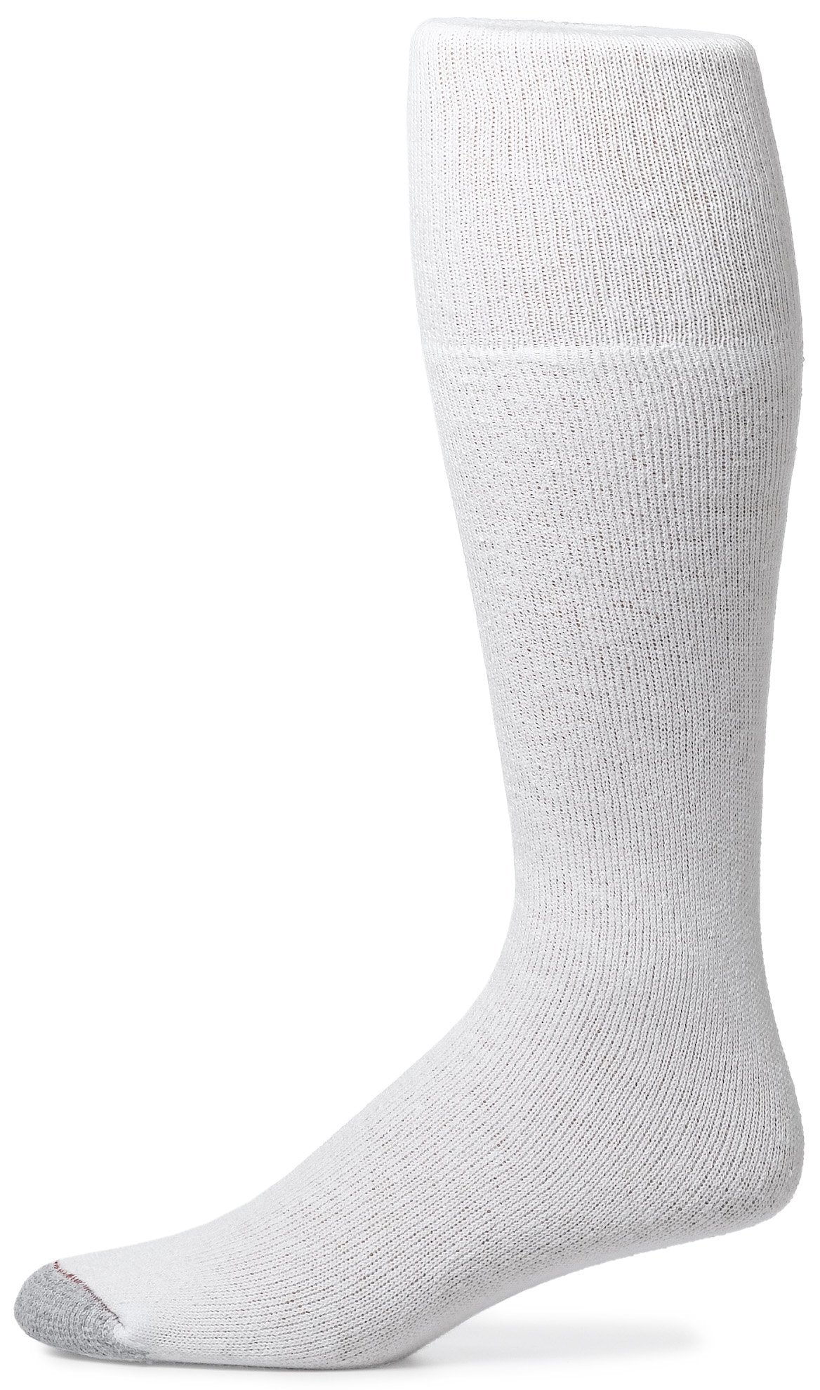 Mens Hanes 6 Pair Over-the-Calf Tube Socks - 180/6 White 10 - 15