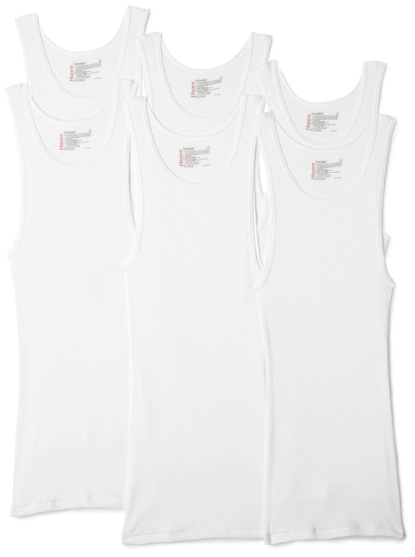 Hanes Ultimate Men's 7-Pack Classics A-Shirt Value Pack, White, Small