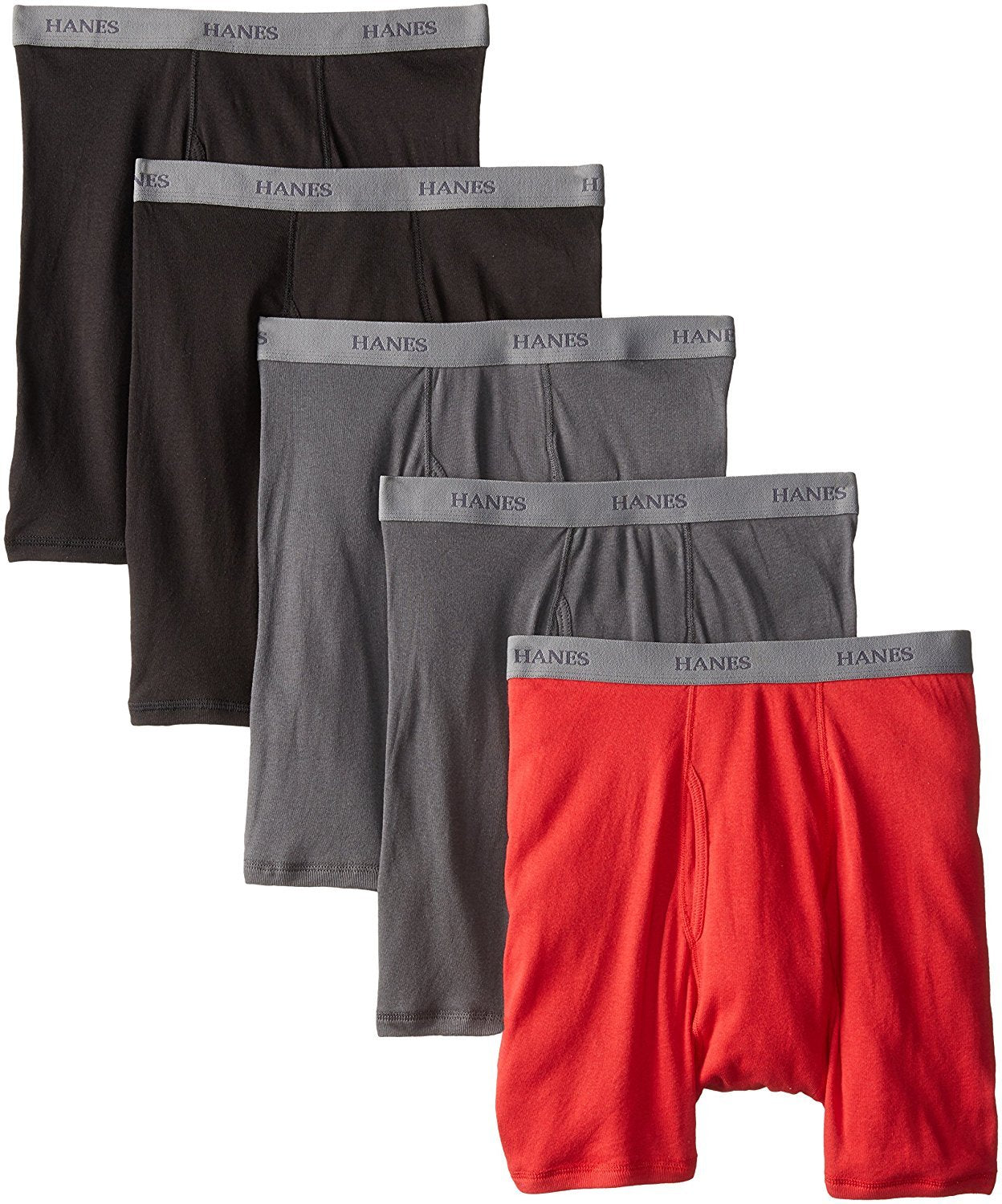 Hanes Men's 5-Pack Ultimate FreshIQ Boxer Brief - Colors May Vary (XXXXXXX-Large, Assorted)