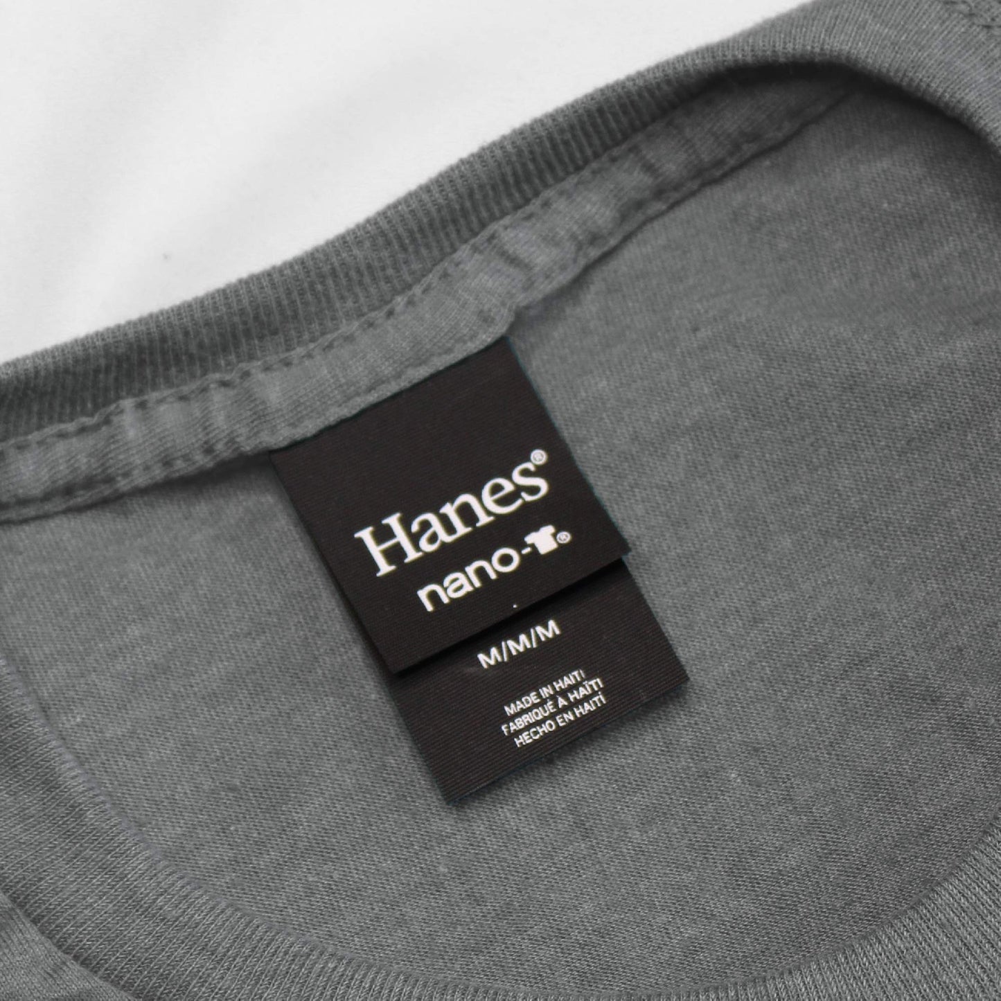 Hanes Men's Nano Premium Cotton Pocket T-Shirt (Pack of 2), Vintage Gray, X-Large