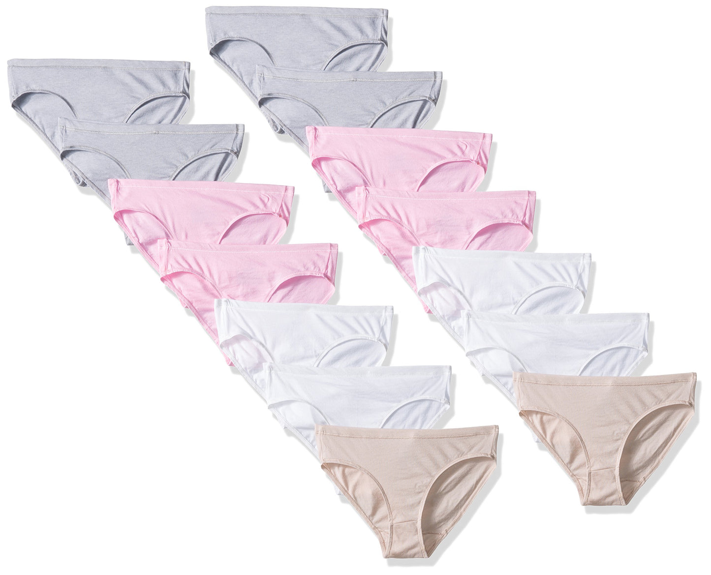 Hanes Girls' 14-Pack Premium Hipster Bundle, Assorted, 14