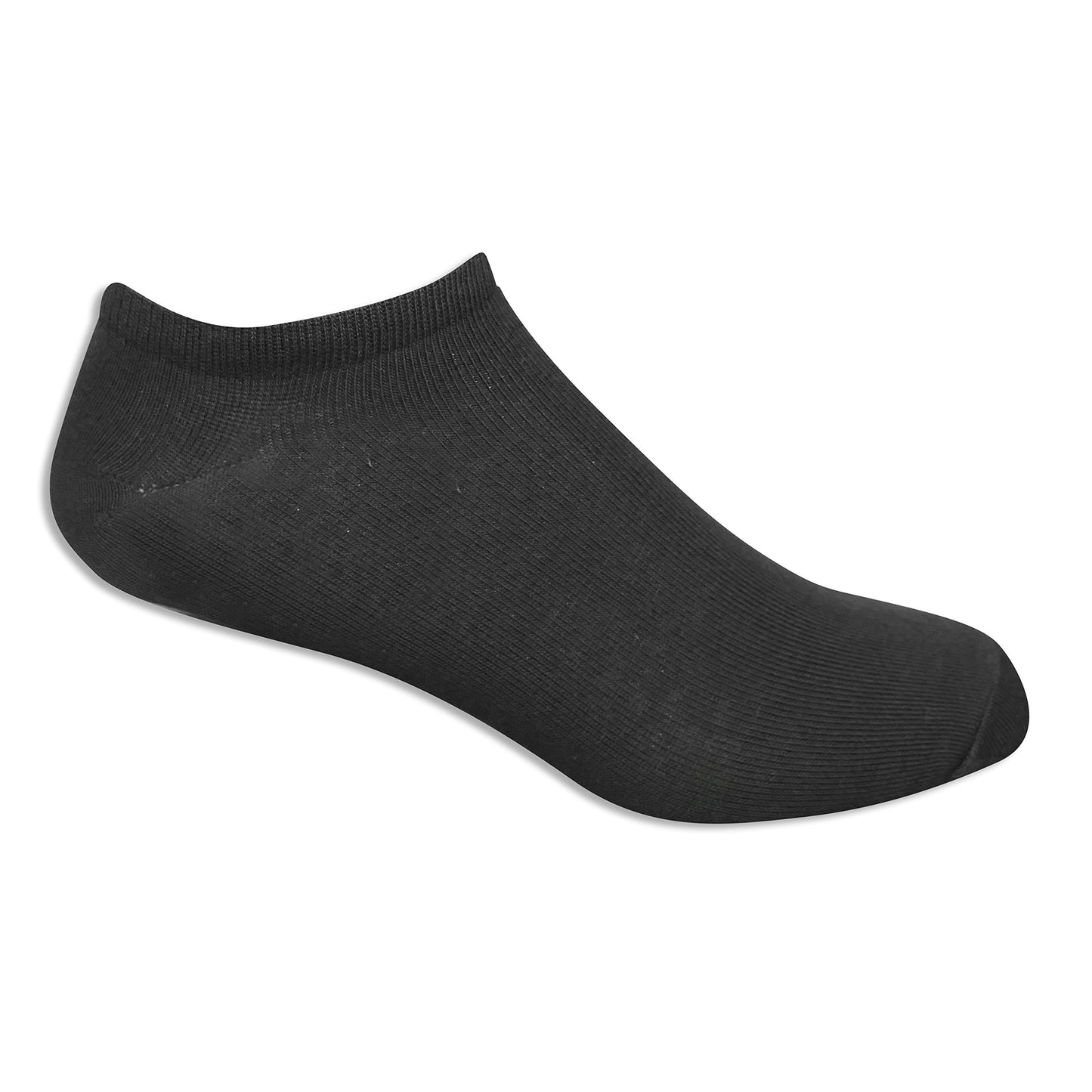 Fruit of the Loom Men's Flat Knit No Show Liner Sock-12 Pair Pack, Black, Shoe Size: 6-12