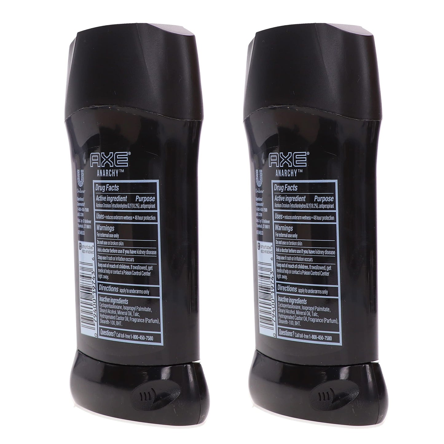 AXE Invisible Solid AntiPerspirant Deodorant Anarchy 2.7 Oz, Sandalwood (Pack of 2)