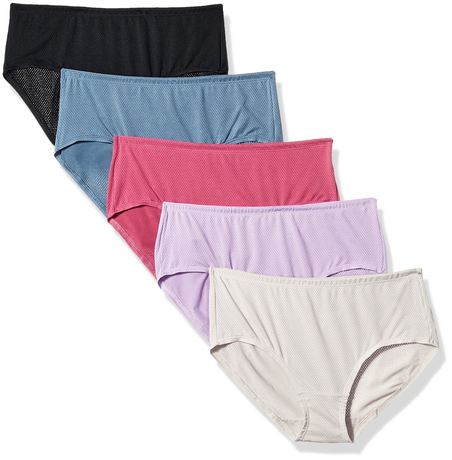 Fruit of the Loom Women 5pk Premium Breathable Lowrise Brief, Fashion Assorted, 9