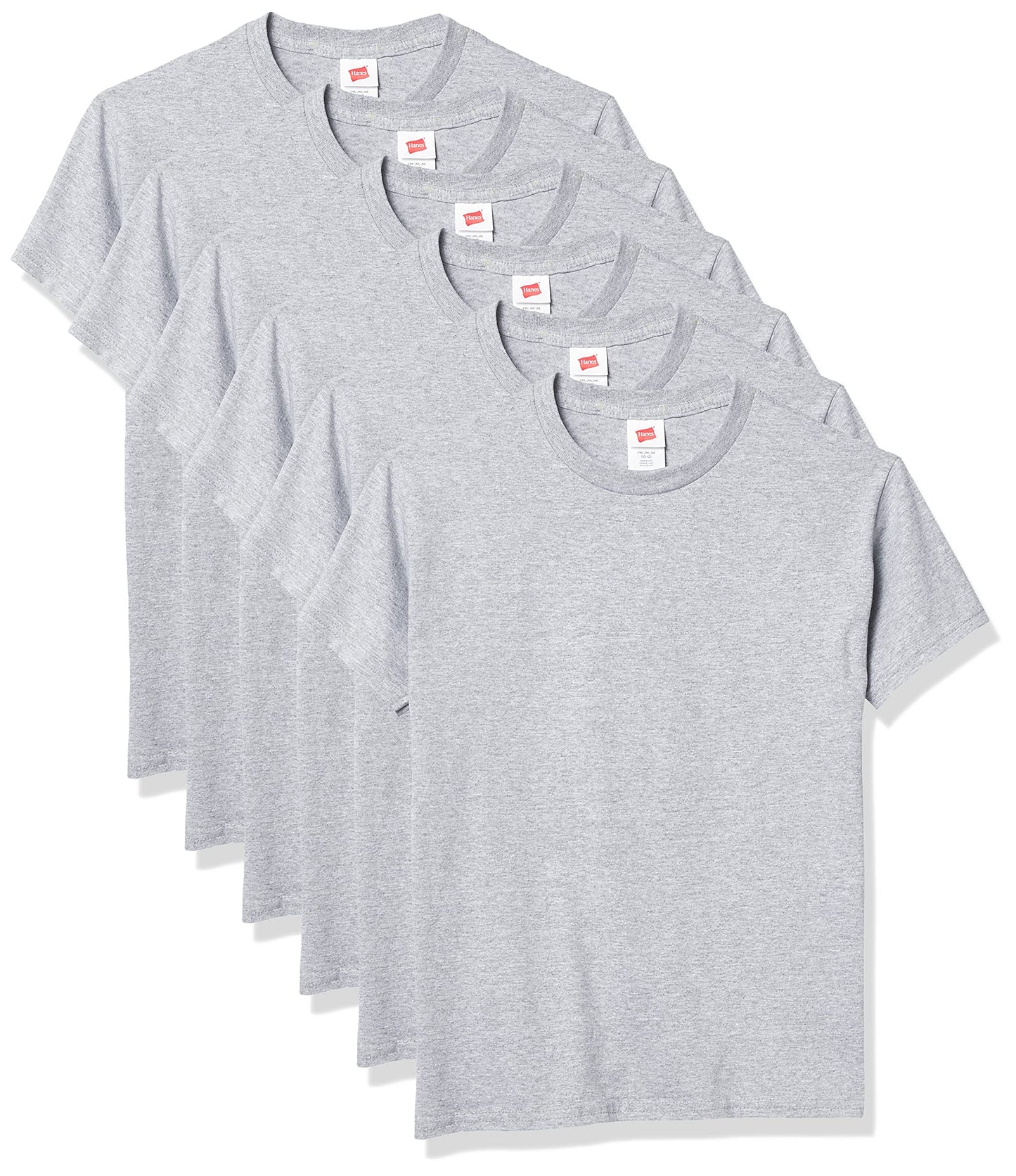 Hanes Toddler Boys' Essentials Short Sleeve T-shirt Value Pack (3-pack), Pale Pink, 4T