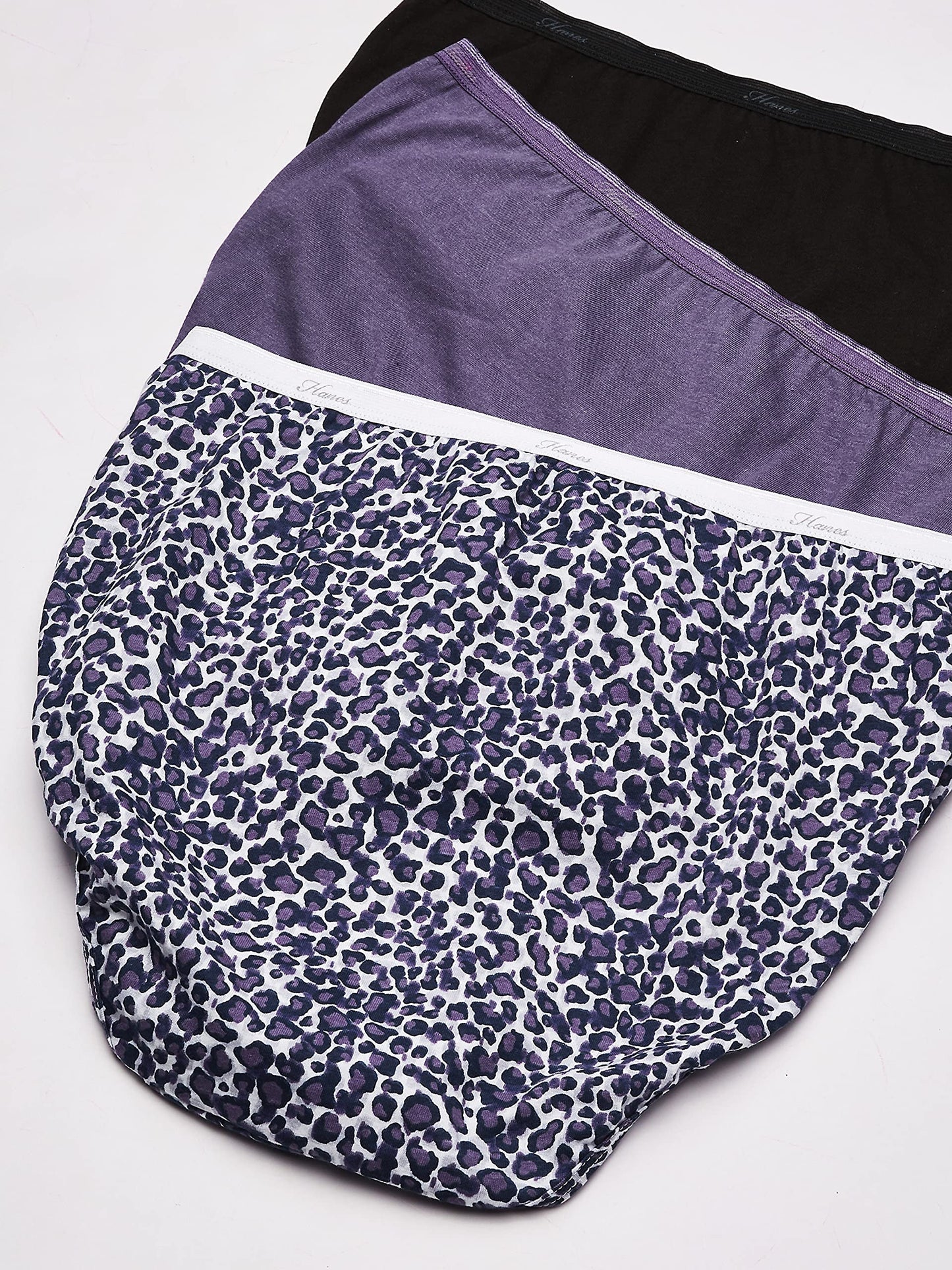 Hanes Women's 10-Pack Hi-Cut Panty (Assorted, Size 5)