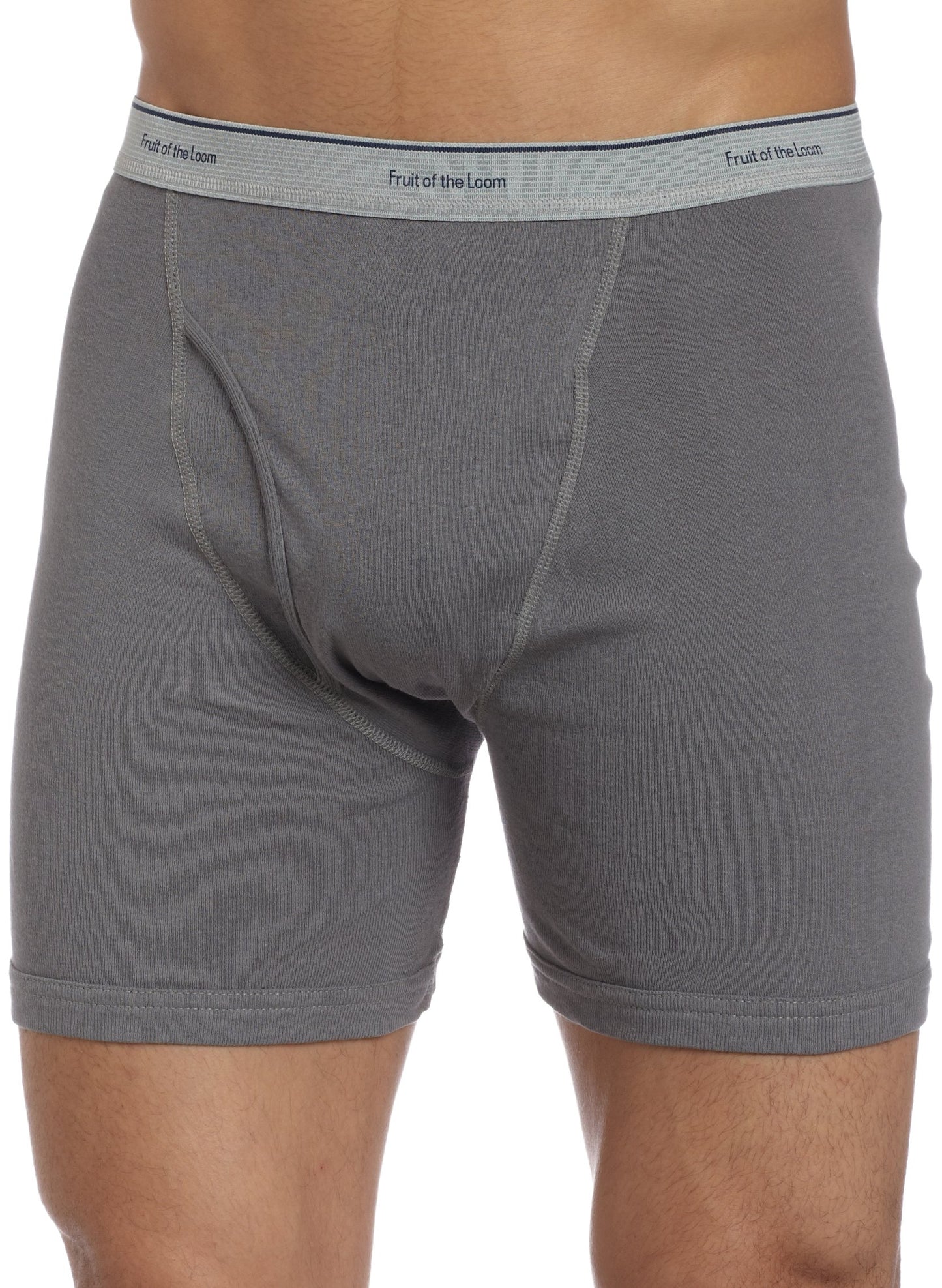 Fruit of the Loom Men's Stripe/Solid Assorted Boxer Briefs,Assorted,Medium(Pack of 4)