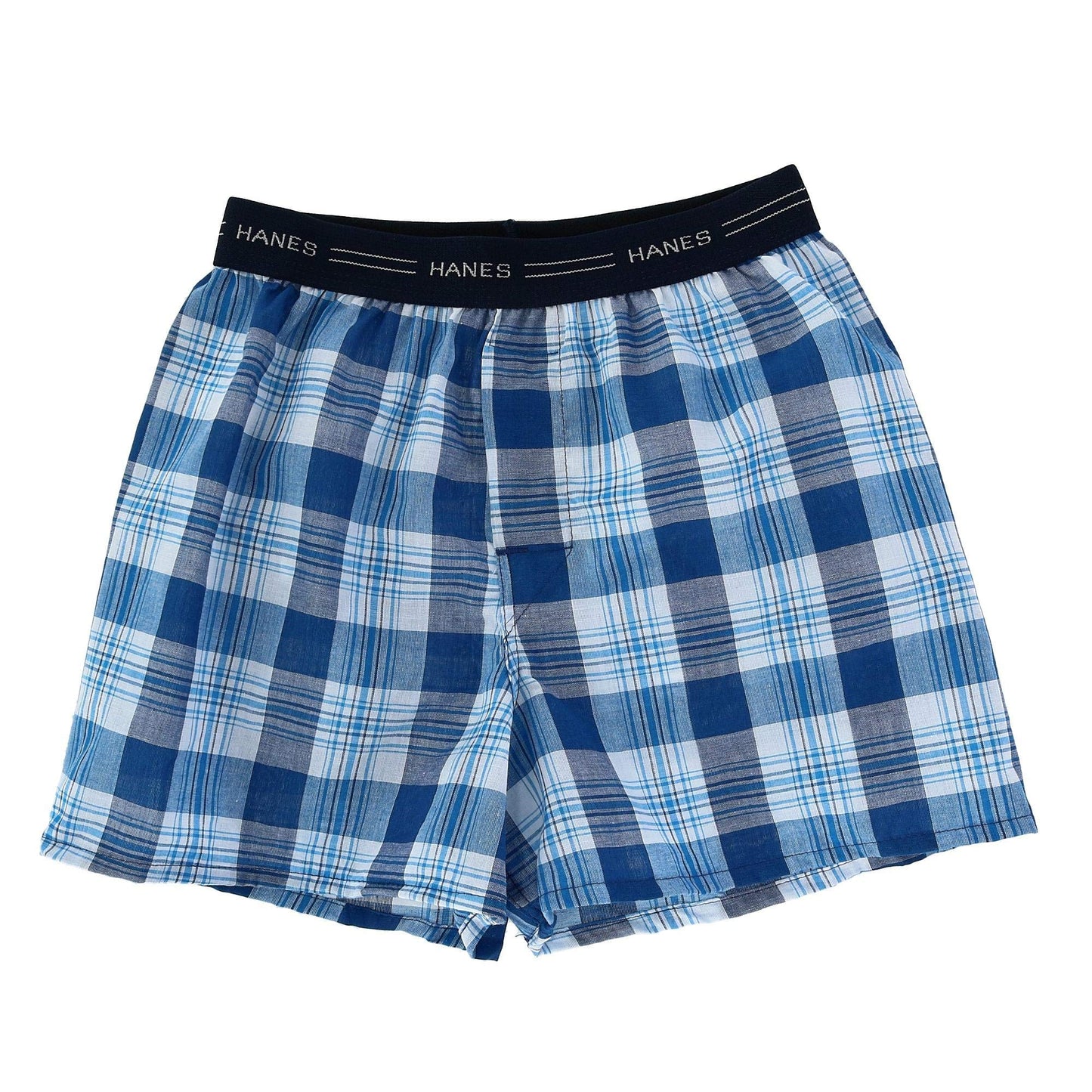 Hanes Boys' Boxer 5 Pack Tartan, Large (Colors may vary)