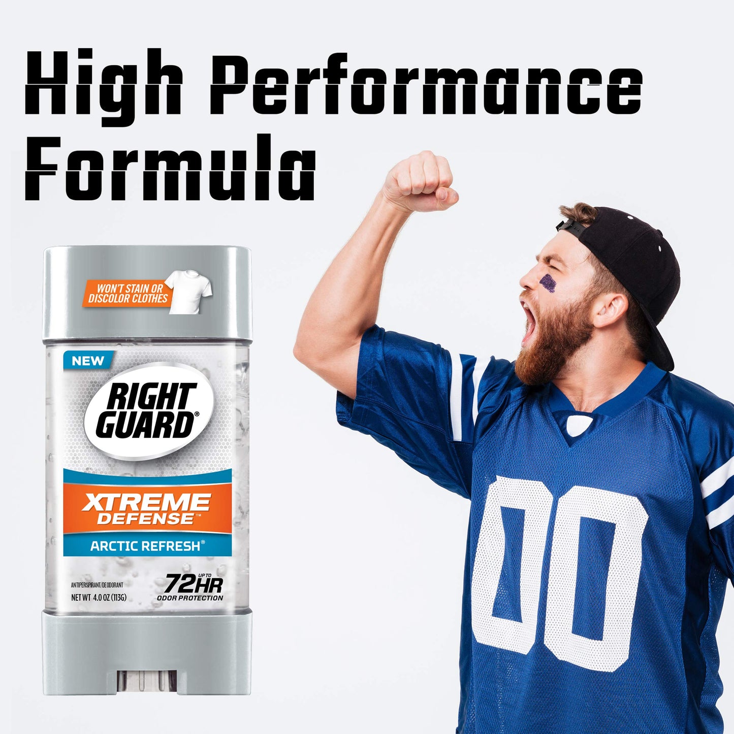 Right Guard Xtreme Defense Antiperspirant Deodorant Gel, Arctic Refresh, 4 Ounce (6 pack)