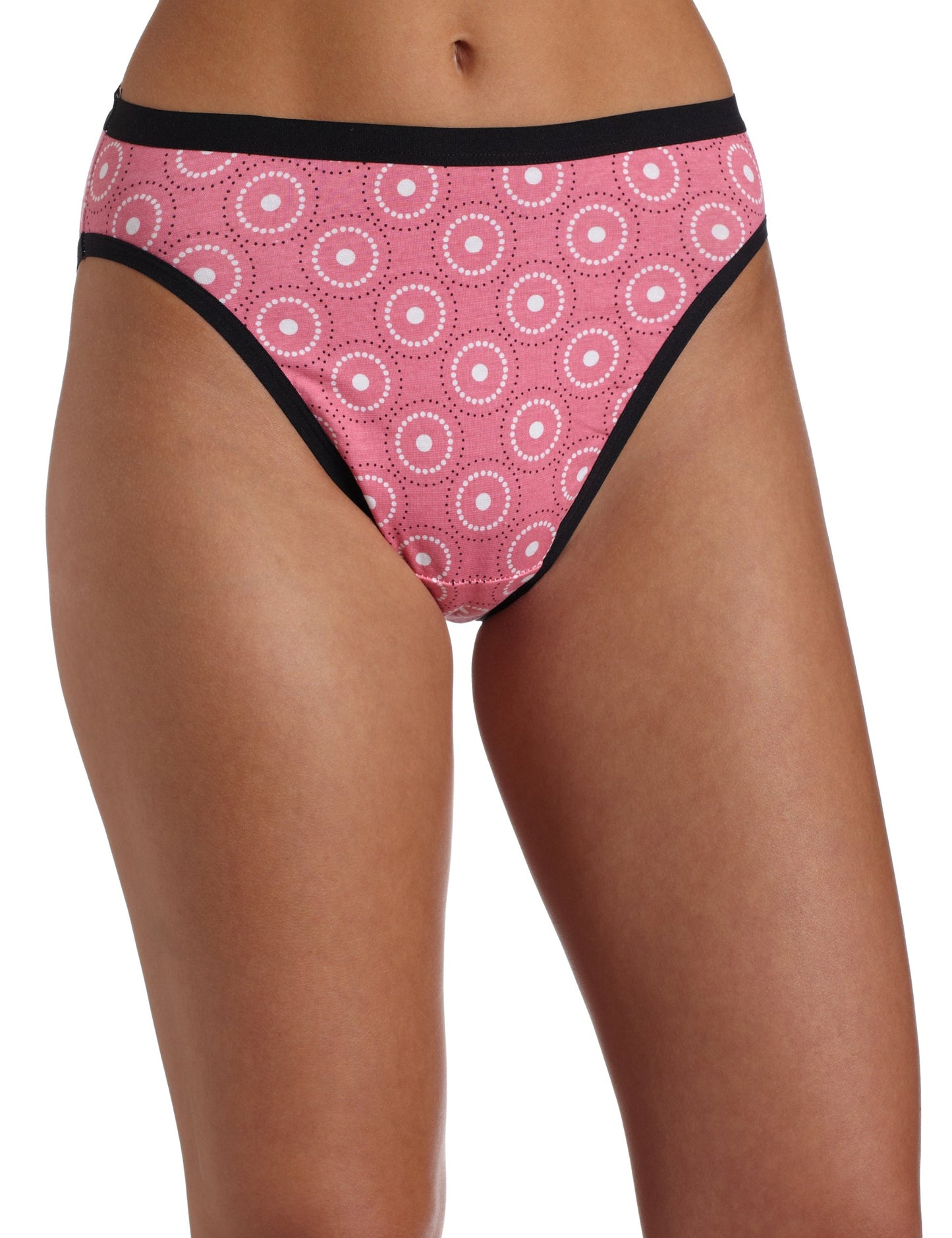 Fruit of the Loom Women's 3-Pack Cotton Stretch Hi-Cut Panties Brief Panties,Assorted,6
