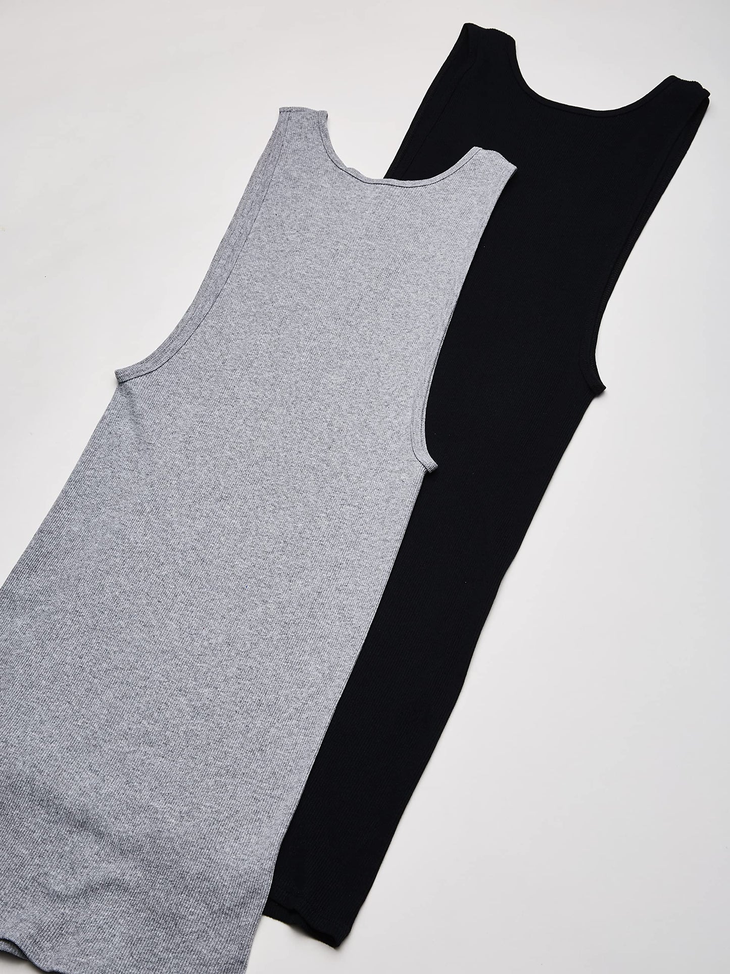 Fruit of the Loom Men's A-Shirt , Black/Grey, XX-Large(Pack of 2)
