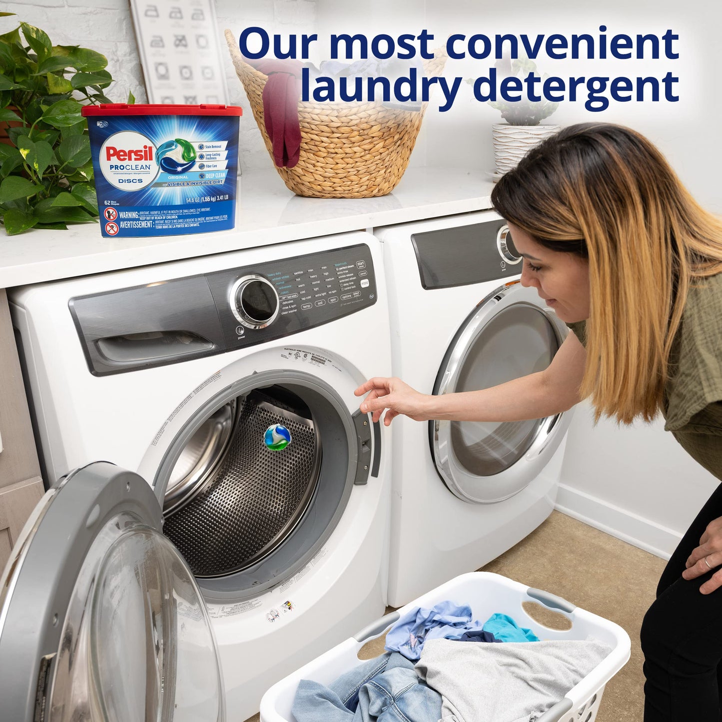 Persil ProClean Laundry Detergent Discs, Original, 40 Count, Pack of 2, 80 Total Wash Loads