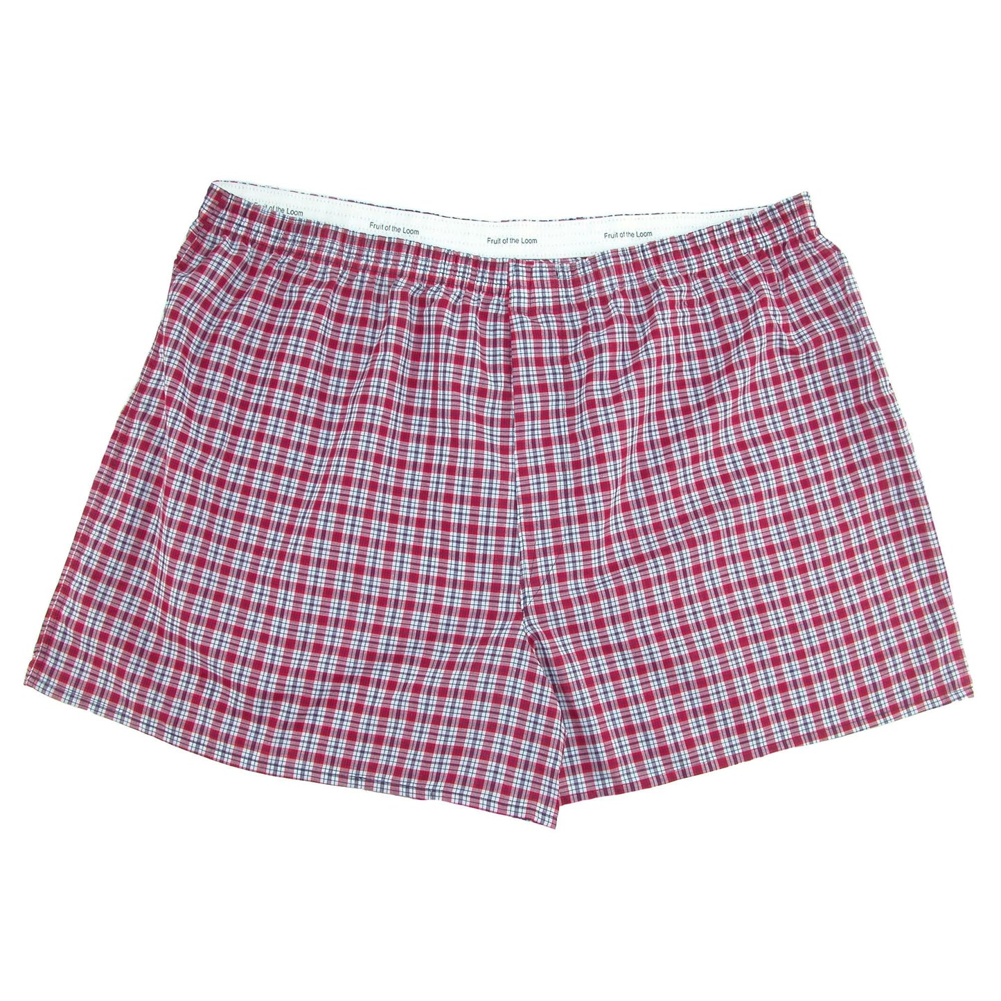 Fruit of The Loom Big Man's Assorted Tartan Woven Boxers - 3, Assorted, Size 4.0