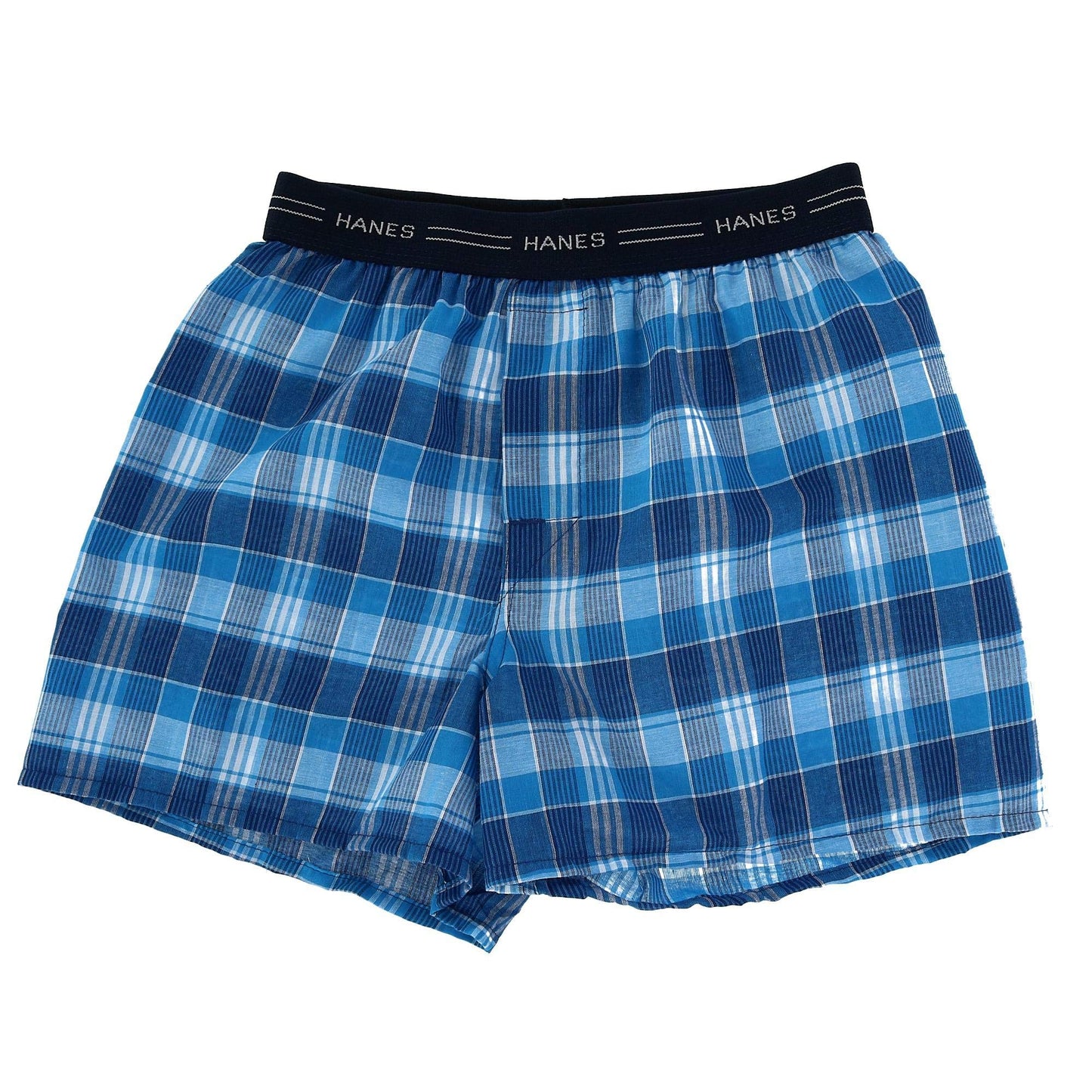 Hanes Boys' Boxer 5 Pack Tartan, Large (Colors may vary)