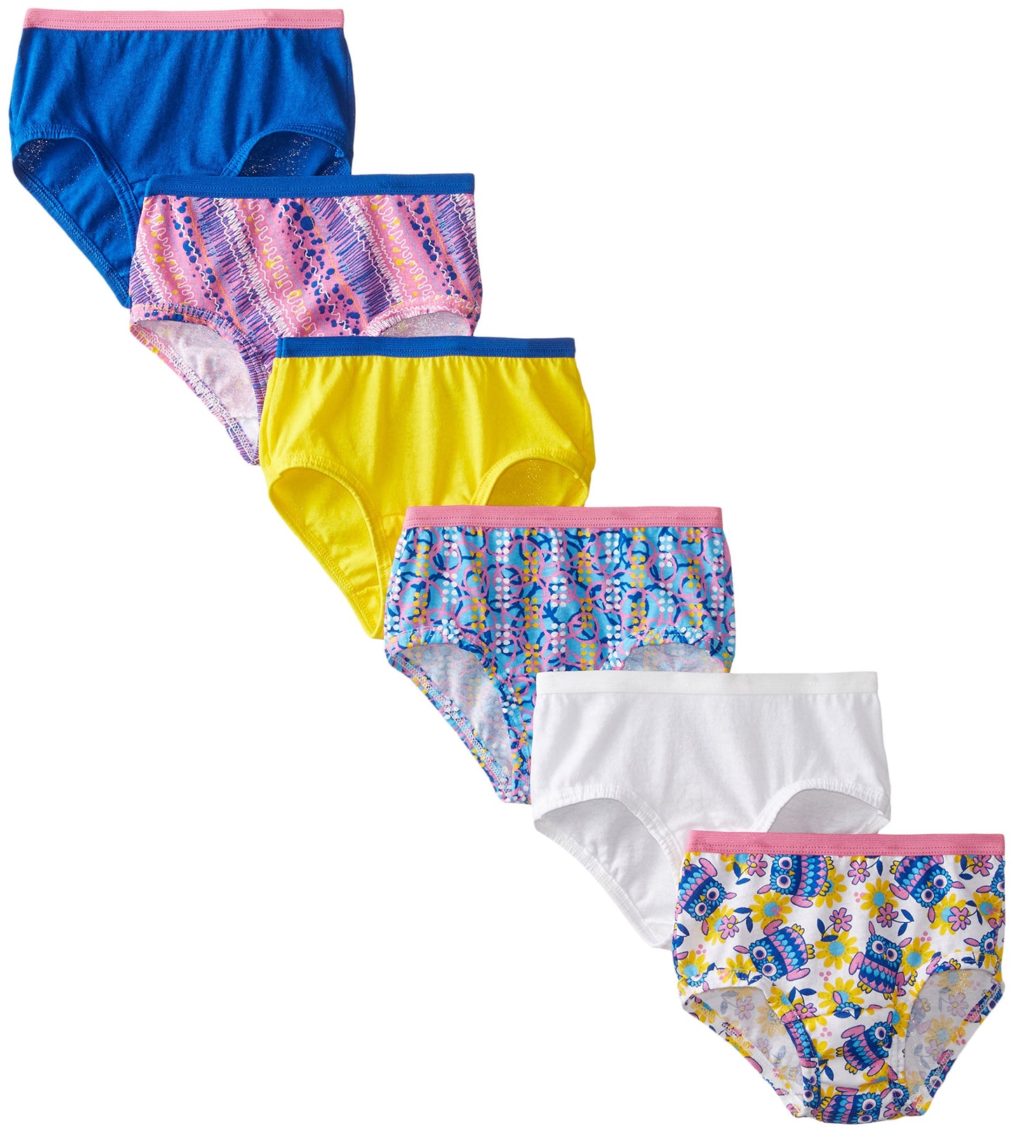 Fruit of the Loom Little Girls' Brief , Assorted, 6(Pack of 6)