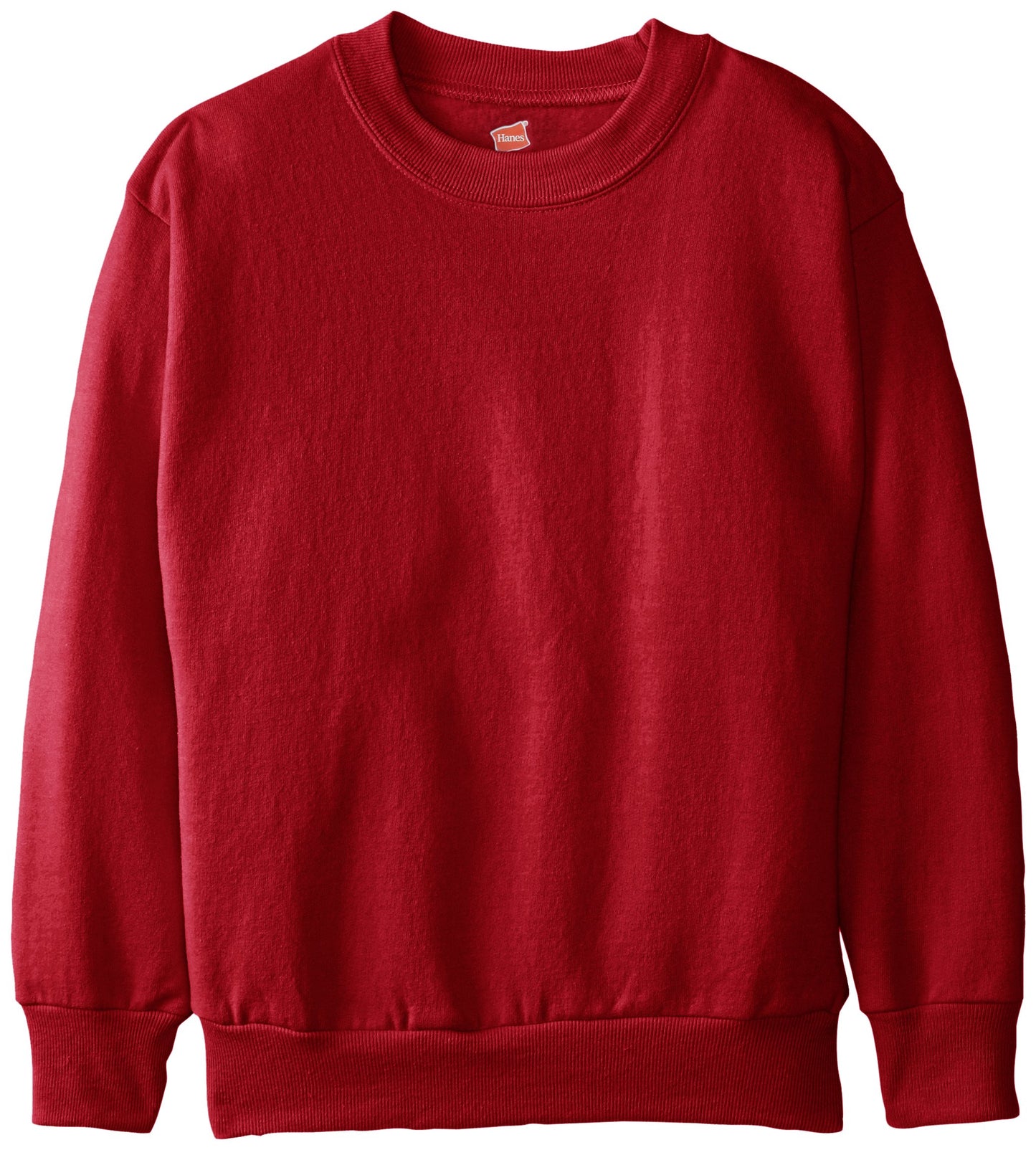 Hanes Boys Eco Smart Crew, Deep Red, X-Large