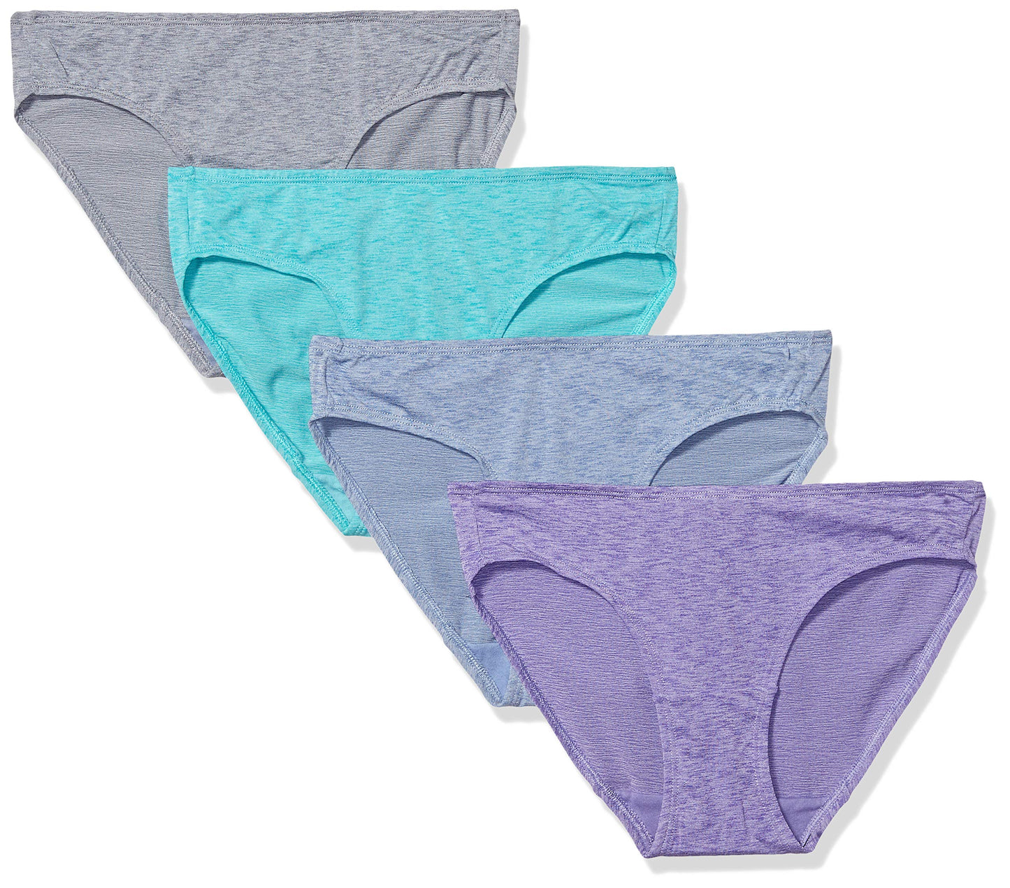 Fruit of the Loom Women's 4pk Dream Flex Bikini, Assorted, 9
