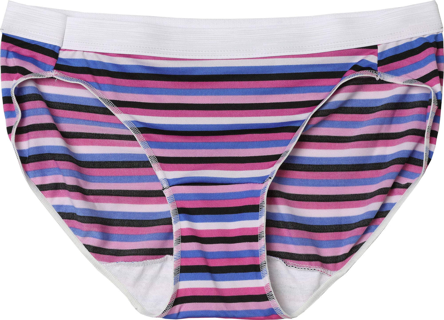 Hanes Womens Cool Comfort Microfiber Sporty Bikinis 6-Pack, Assorted (6)