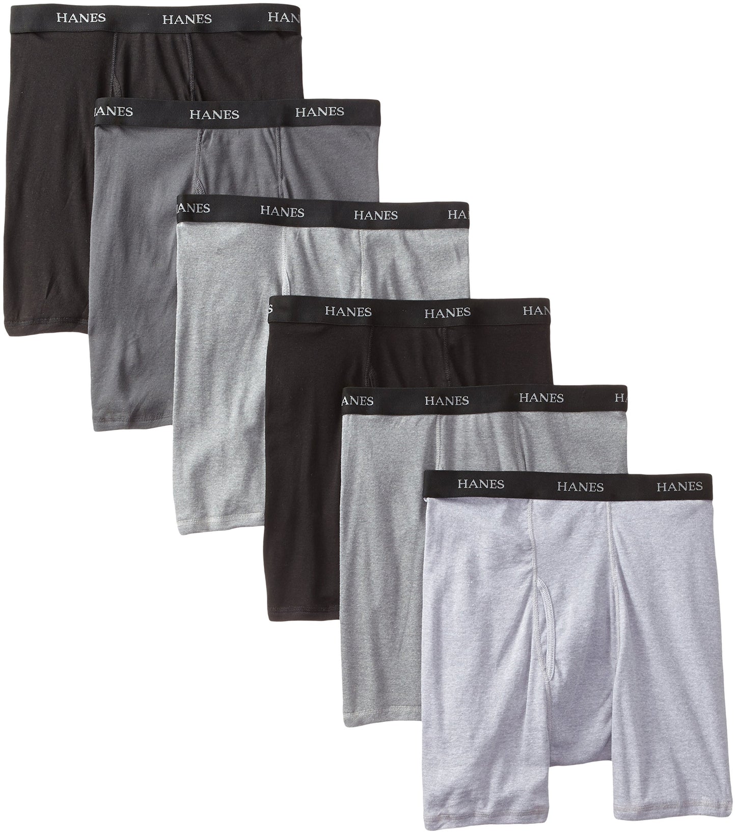 Hanes Ultimate Men's 5-Pack FreshIQ Dyed Boxer Brief 5PACK - XLarge
