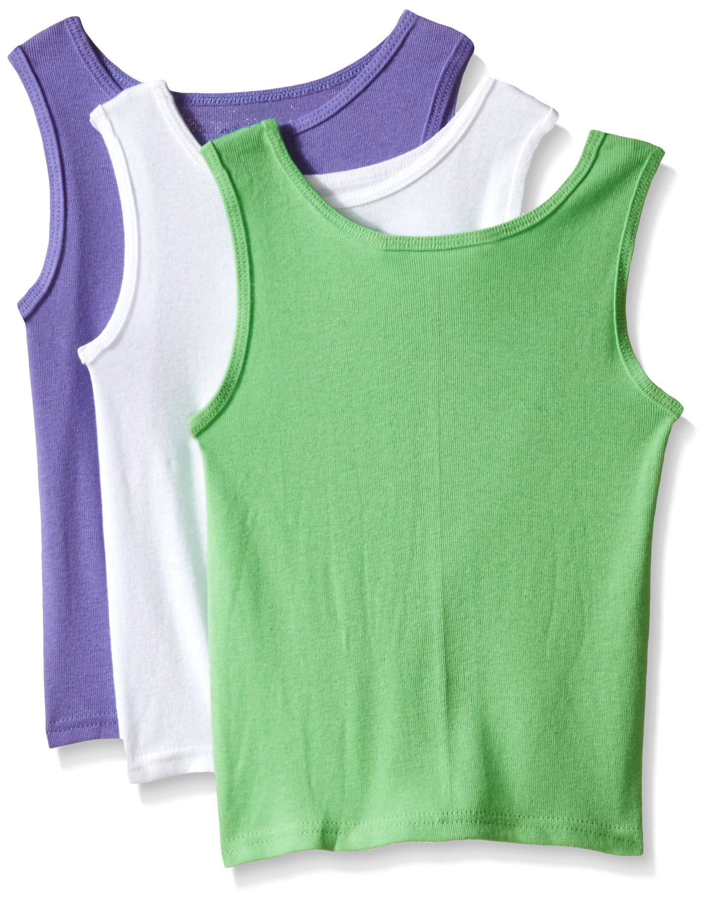 Fruit of the Loom Little Girls' Wardrobe Tank ,Assorted,2T/3T(Pack of 3)