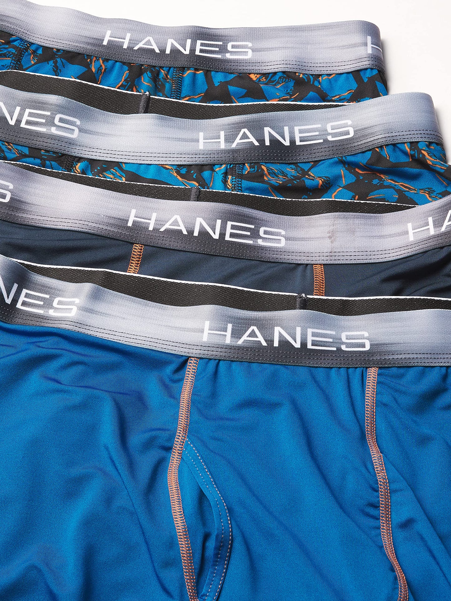 Hanes Ultimate Men's Sport X-Temp Performance Boxer Brief 4-Pack, Assortment 1, Medium