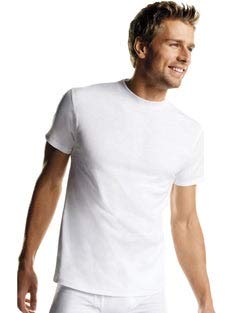 Hanes Men's 14Pack ComfortSoft Tagless White V-Neck T-Shirts Undershirts, XL