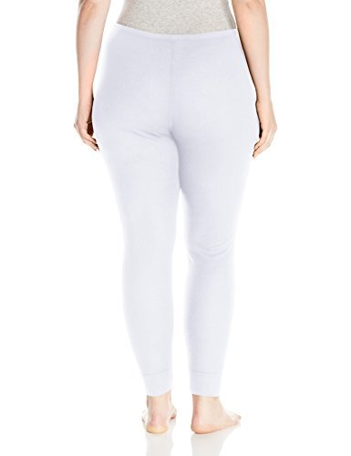 Fruit of the Loom Women's Plus Size Fit for Me Waffle Thermal Bottom, Arctic White, 1X