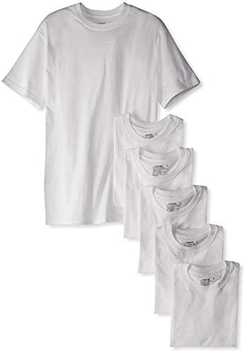 Hanes Ultimate Men's 5-Pack Tagless ComfortSoft Crewneck T-Shirt, White, XX-Large