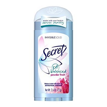 Secret Invisible Solid Powder Fresh Scent Antiperspirant & Deodorant 2.6 Oz (Pack of 3) by Proctor &