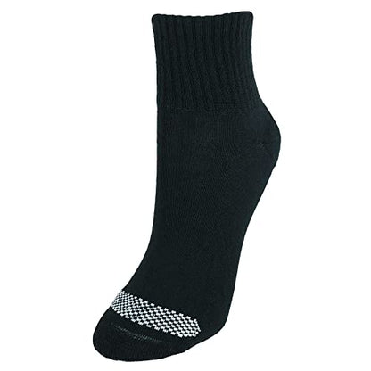 Hanes womens Cool Comfort Toe Support Ankle Socks, 6-pair Pack Casual Sock, Black/White Vent, One Size US
