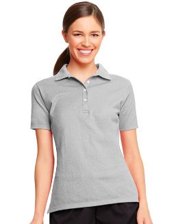 Hanes womens X-Temp Performance Polo Shirt,Light Steel,X-Large