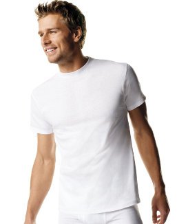 Hanes Men's TAGLESS® ComfortSoft® Crew Undershirt 4X-5X 5-Pack