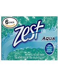 Zest 8-Bar Bath Size Soap, Aqua, 4 Ounce per bar, 8 bars, 32 Ounce
