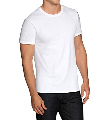 Fruit of the Loom Men's Stay Tucked Crew T-Shirt - XX-Large - White (Pack of 6)