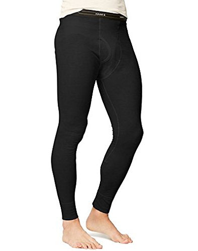 Hanes X-Temp Men`s Thermal Pant, 14520, XL, Black
