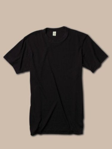 Alternative Men's Crew T-Shirt, Eco True Black, X-Large