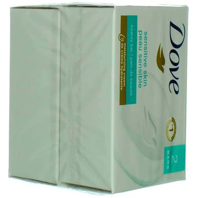 Dove Sensitive Skin Unscented Hypo-Allergenic Beauty Bar 4 oz, 2 ea