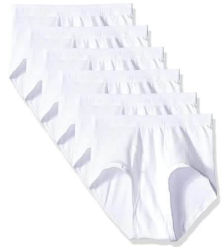 Fruit of the Loom MENS SIGNATURE PREMIUM SOFT WHITE BRIEFS (7, 2X-LARGE)