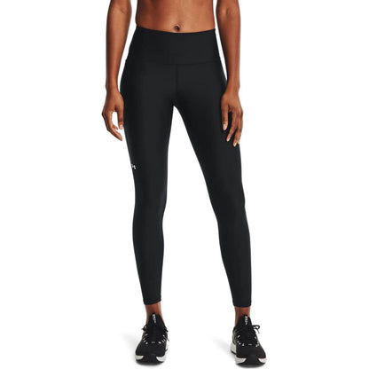 Under Armour Womens HeatGear Armour High No-Slip Waistband Pocketed Leggings , Midnight Navy (410)/White , Medium